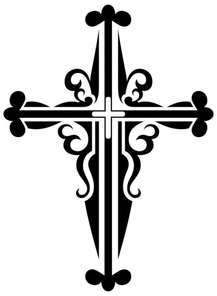 Náboženské kříže design kolekce — Stockový vektor