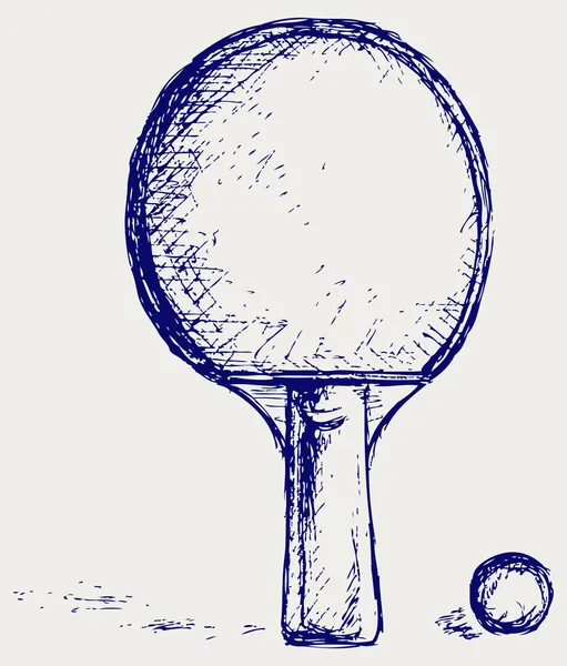 Sketch ping pong — Stock Vector