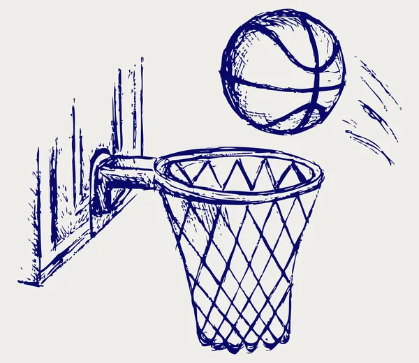 Tablero de baloncesto — Vector de stock