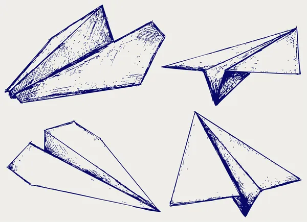 Avions en papier — Image vectorielle