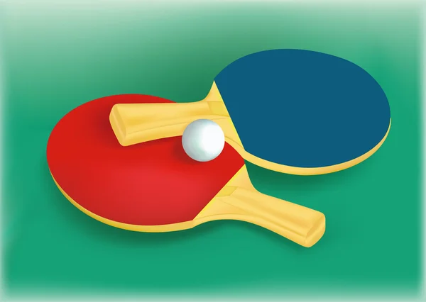 Tennis sur la table — Image vectorielle