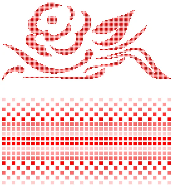 Quadrato pixel mosaico sfondo — Vettoriale Stock