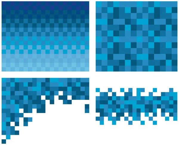 Vierkante pixel mozaïek achtergrond — Stockvector