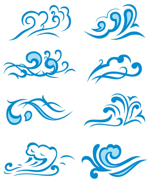 Символи хвилі — стоковий вектор