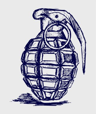 Hand grenade clipart