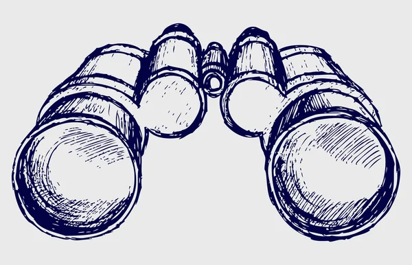 Binoculars sketch illustration — Stock fotografie