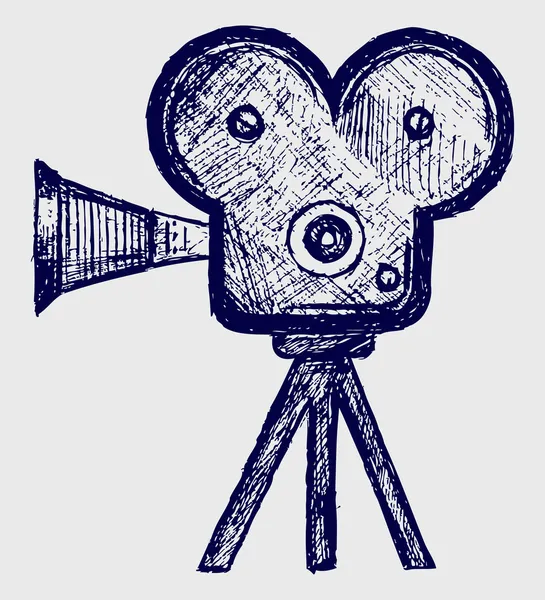 Video camera sketch — Stock Photo, Image