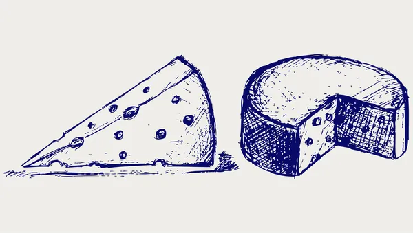 조각 치즈 — 스톡 사진