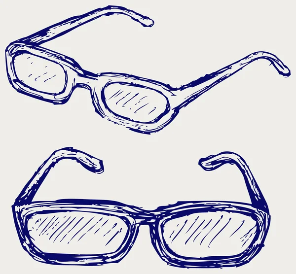 Okulary sylwetki — Zdjęcie stockowe