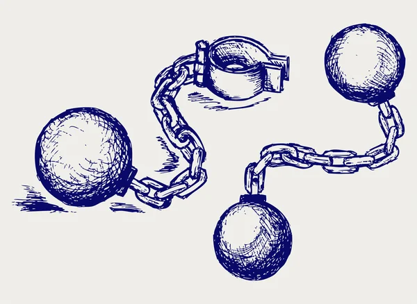 Wrecking ball i łańcuch — Zdjęcie stockowe