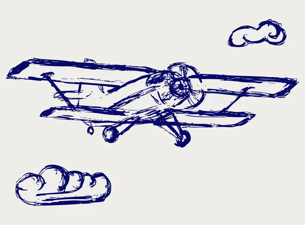 Airplane sketch — Stock Photo, Image