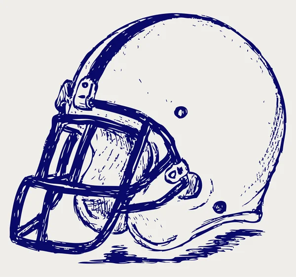 Футбол на шлеме — стоковое фото