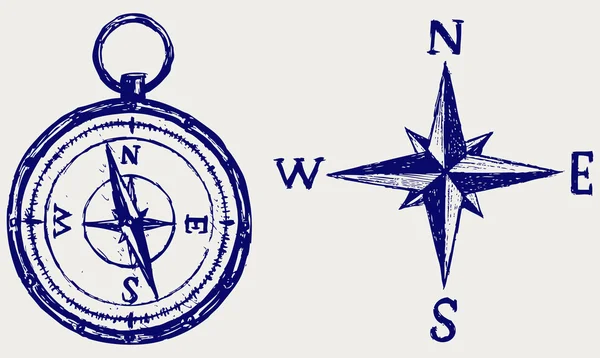 Kompas skica — Stock fotografie