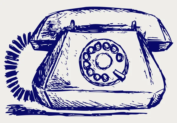 Telefone com discagem rotativa — Fotografia de Stock