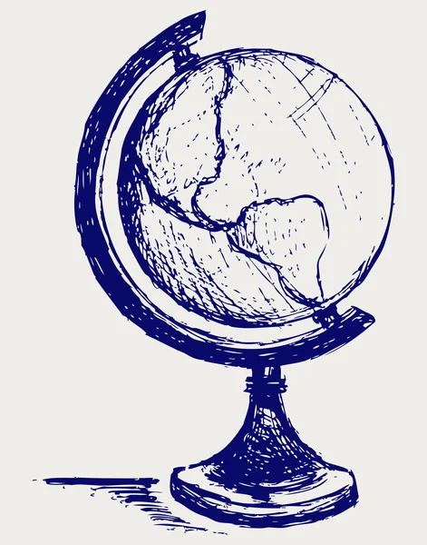 Эскиз Глобуса — стоковое фото