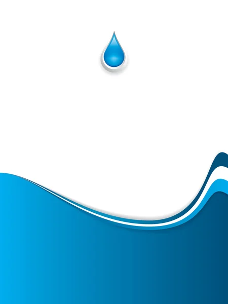 Abstrakcyjne tło fali wodnej — Wektor stockowy