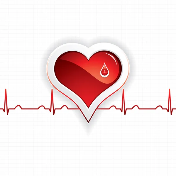 Donación de sangre — Vector de stock