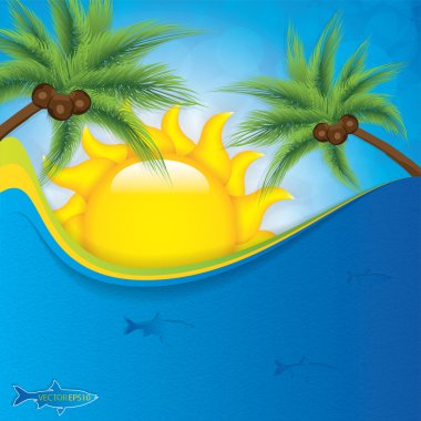 Summer background clipart