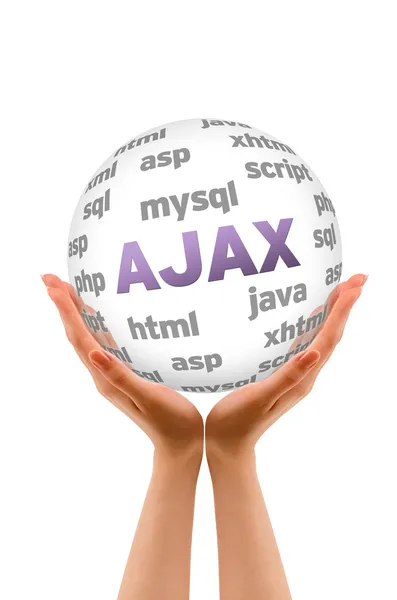 Esfera de palavras Ajax — Fotografia de Stock