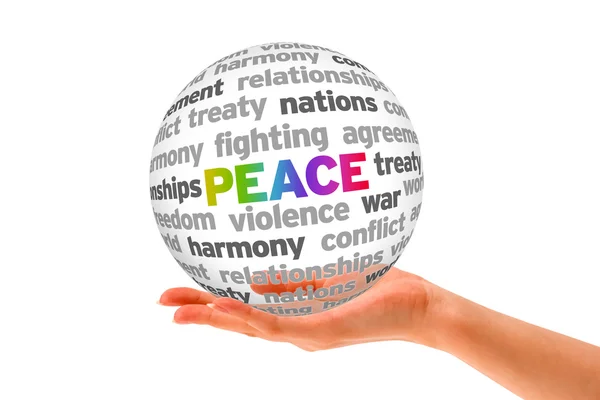 stock image Peace word Sphere