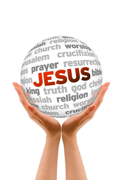 İsa word Küre — Stok fotoğraf
