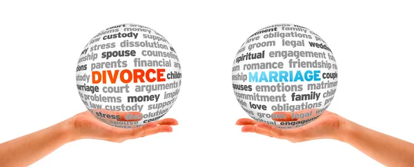 Válás és a házasság — Stock Fotó