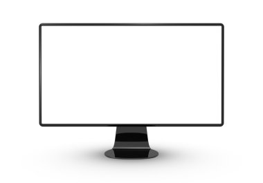 Lcd pc flatscreen monitor clipart