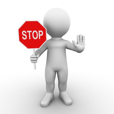 Stop sign clipart