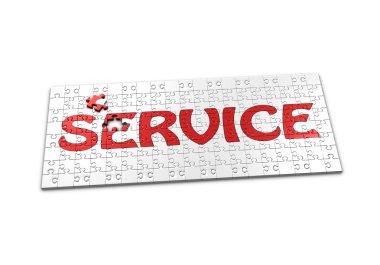 Puzzle of Service clipart