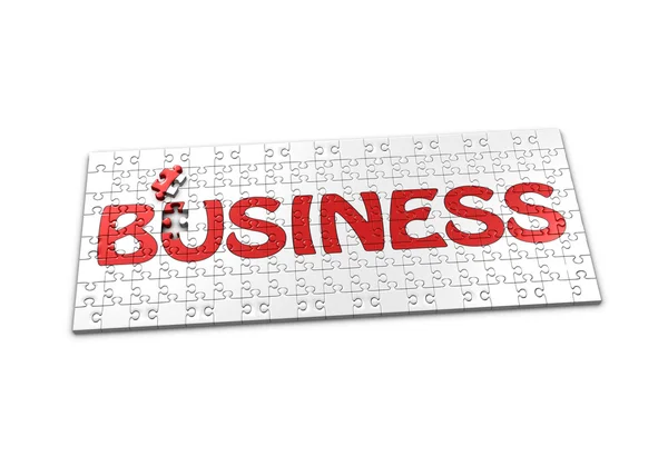 Puzzle of Business — Stock Photo, Image