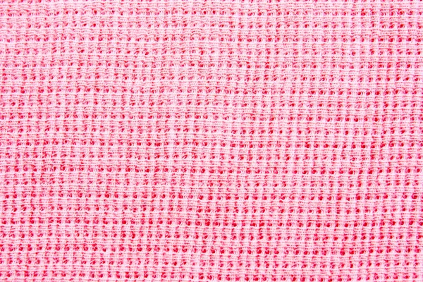 클로즈업 핑크 패브릭 섬유 질감 배경 — 스톡 사진