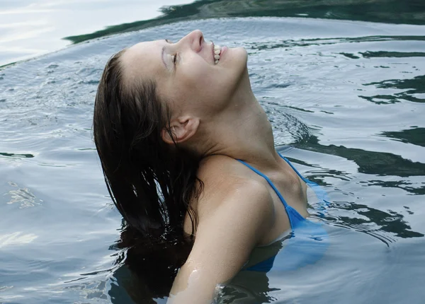 stock image Woman in the sea