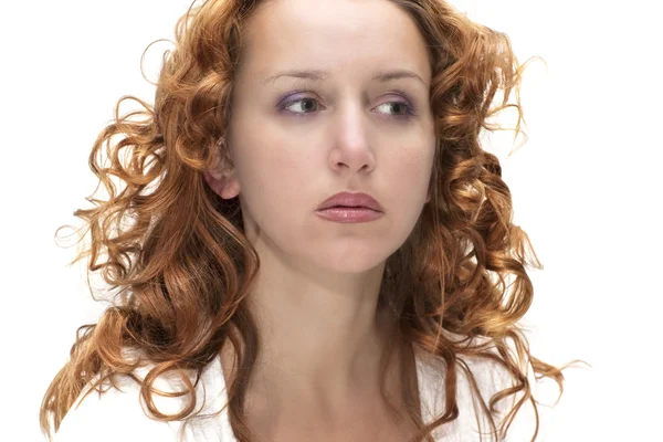 Mujer con el pelo rojo — Foto de Stock