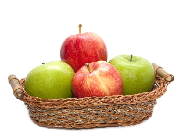 Mucchio di mela rossa e verde — Foto Stock