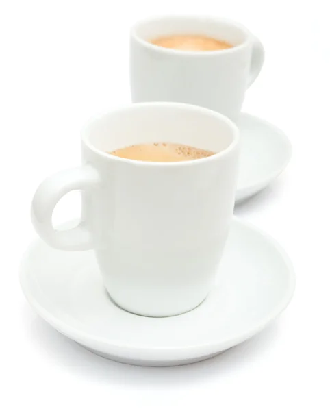 Två koppar kaffe — Stockfoto