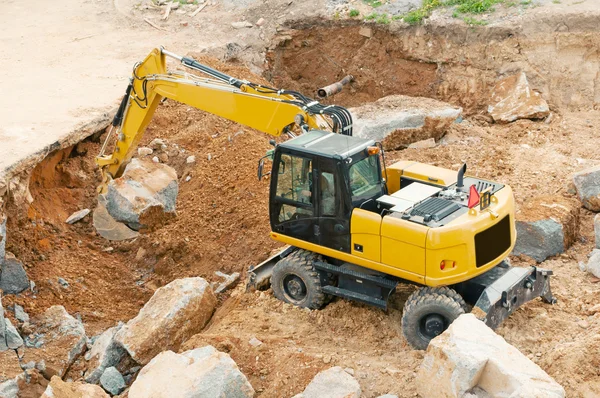 Yellow Excavator — Stock Photo, Image