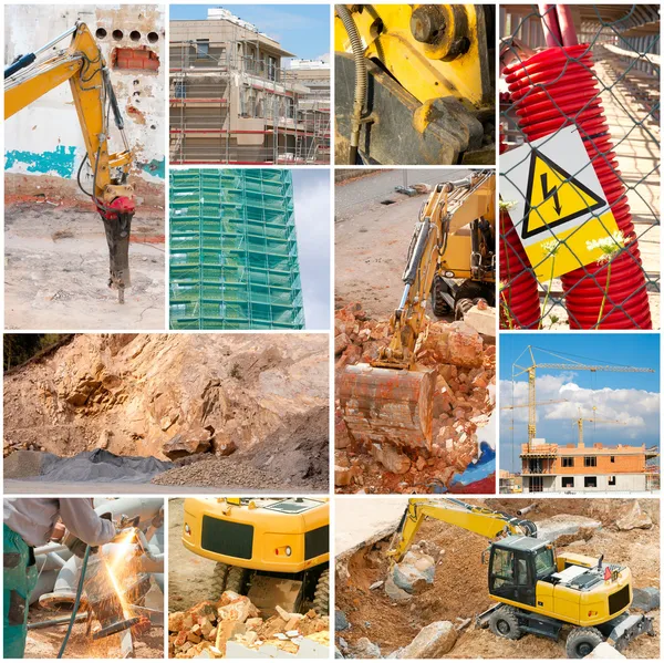Collage de construcción — Foto de Stock