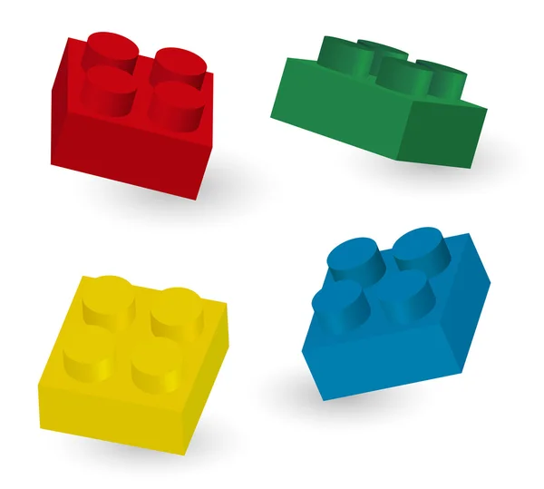 Speelgoed kubussen — Stockvector