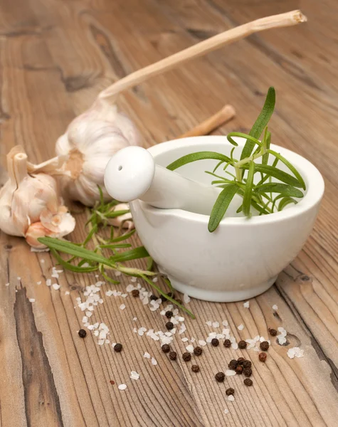 Mortar With Rosemary — Stock Photo, Image