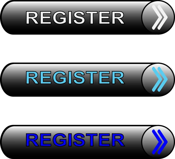 Button register — Stock Vector