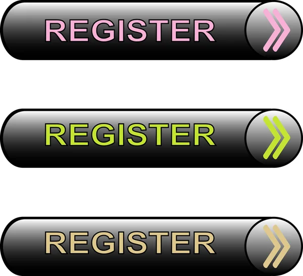 Knop register — Stockvector