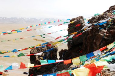 Landscape in Tibet clipart