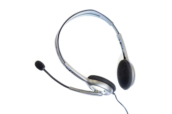 Słuchawki z mikrofonem — Zdjęcie stockowe