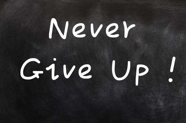 Never give up — Stock Photo, Image