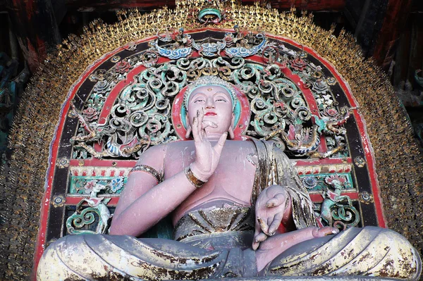 Antiga escultura de Buda Joss — Fotografia de Stock