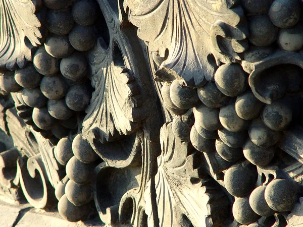 Ancienne brique art du raisin — Photo