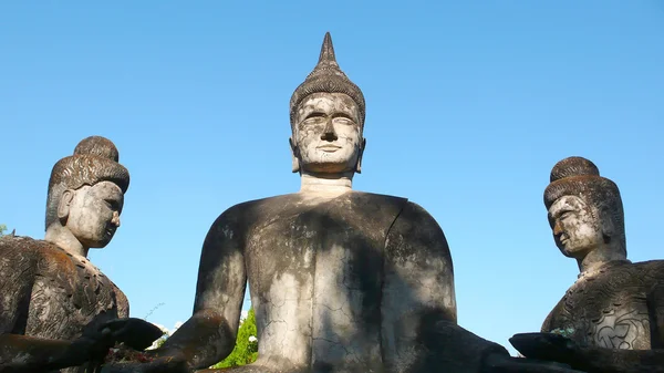 Laos tarihi Buda heykeli — Stok fotoğraf