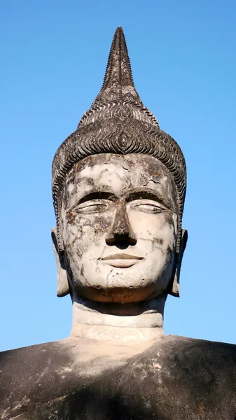 라오스에서 역사적인 부처님 조각 — 스톡 사진