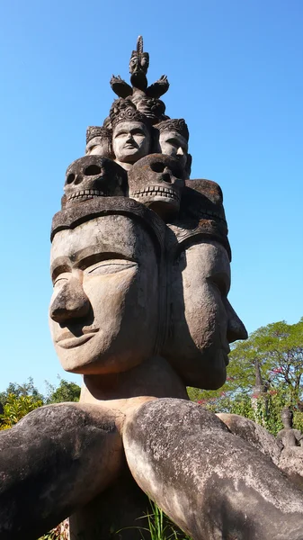 Zabytkowe rzeźby Buddy w Laosie — Zdjęcie stockowe