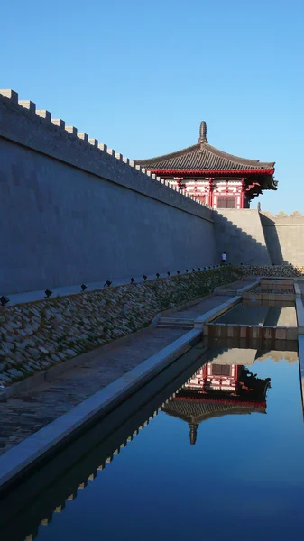 Xian Çin Antik şehir duvar — Stok fotoğraf